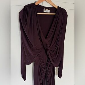 SAINT LAURENT Draped Jersey Gown
